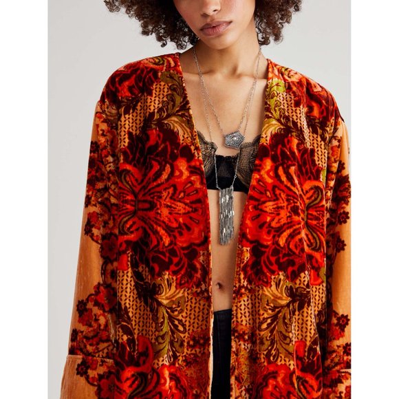 NWT Free People Mirabella Duster / Citron Combo - Picture 3 of 9